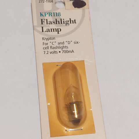 Radio Shack K-18 Krypton Flashlight Lamp, 7.2V, KPR118