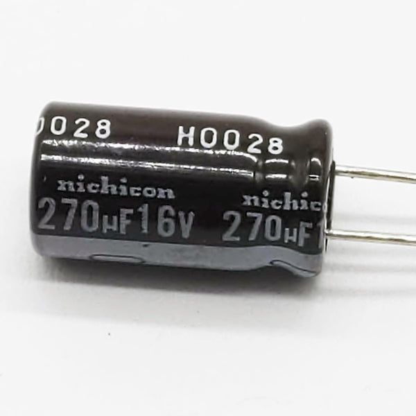 Nichicon 270uf, 16V Capacitors (Qty: 5)