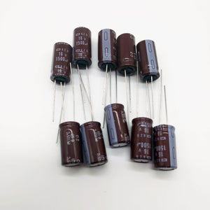 Nippon KZG 1500uf, 16V Radial Electrolytic Capacitors, Quantity: 10, USA Shipper