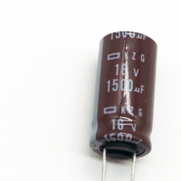 Nippon KZG 1500uf, 16V Radial Electrolytic Capacitors, Quantity: 10, USA Shipper