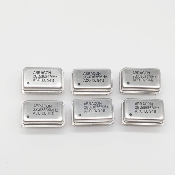 Abracon 28.63636 MHz Oscillators/Crystals, NOS, Quantity Of 6