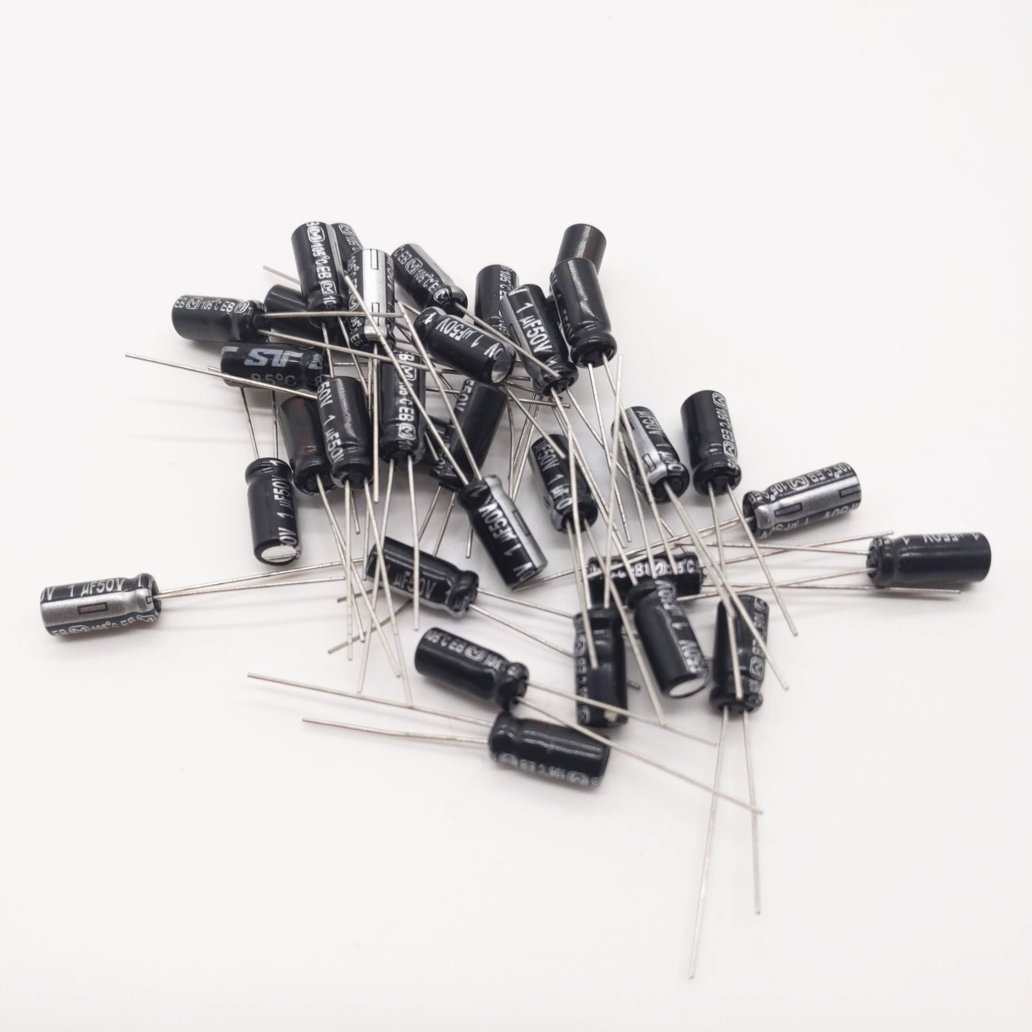 Matsushita Radial Capacitors, 50V 1uf, Qty:30+