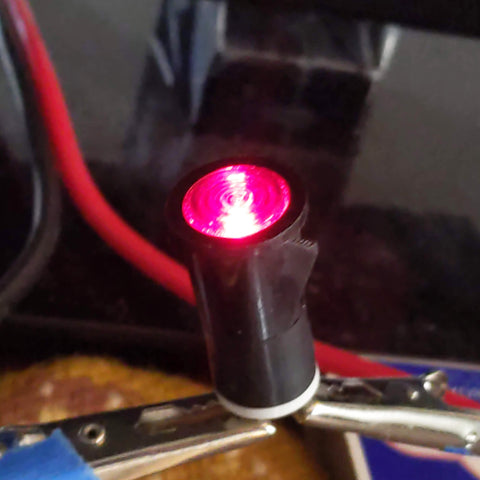 Littelfuse Red LED Panel Lamp (Pilot Light), 14V, 80ma, Push-In
