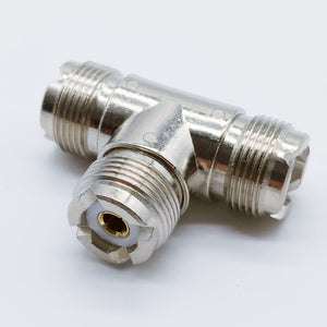 SO-239 (Female HF) T Connector, USA Shipper