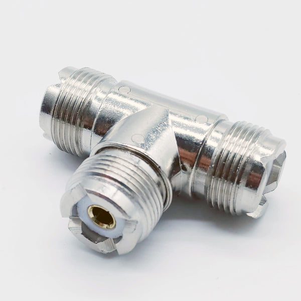 SO-239 (Female HF) T Connector, USA Shipper