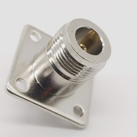 Type N Female Panel Mount Connector, Gold Contacts, USA Shipper