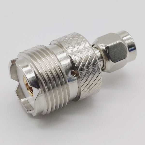 SMA Male To SO-239 Adapter, Gold Contacts, IUSA Shipper