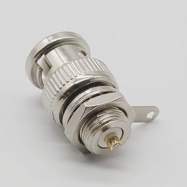 BNC Male Panel Mount Connector, Gold Contacts, USA Shipper