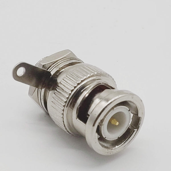 BNC Male Panel Mount Connector, Gold Contacts, USA Shipper