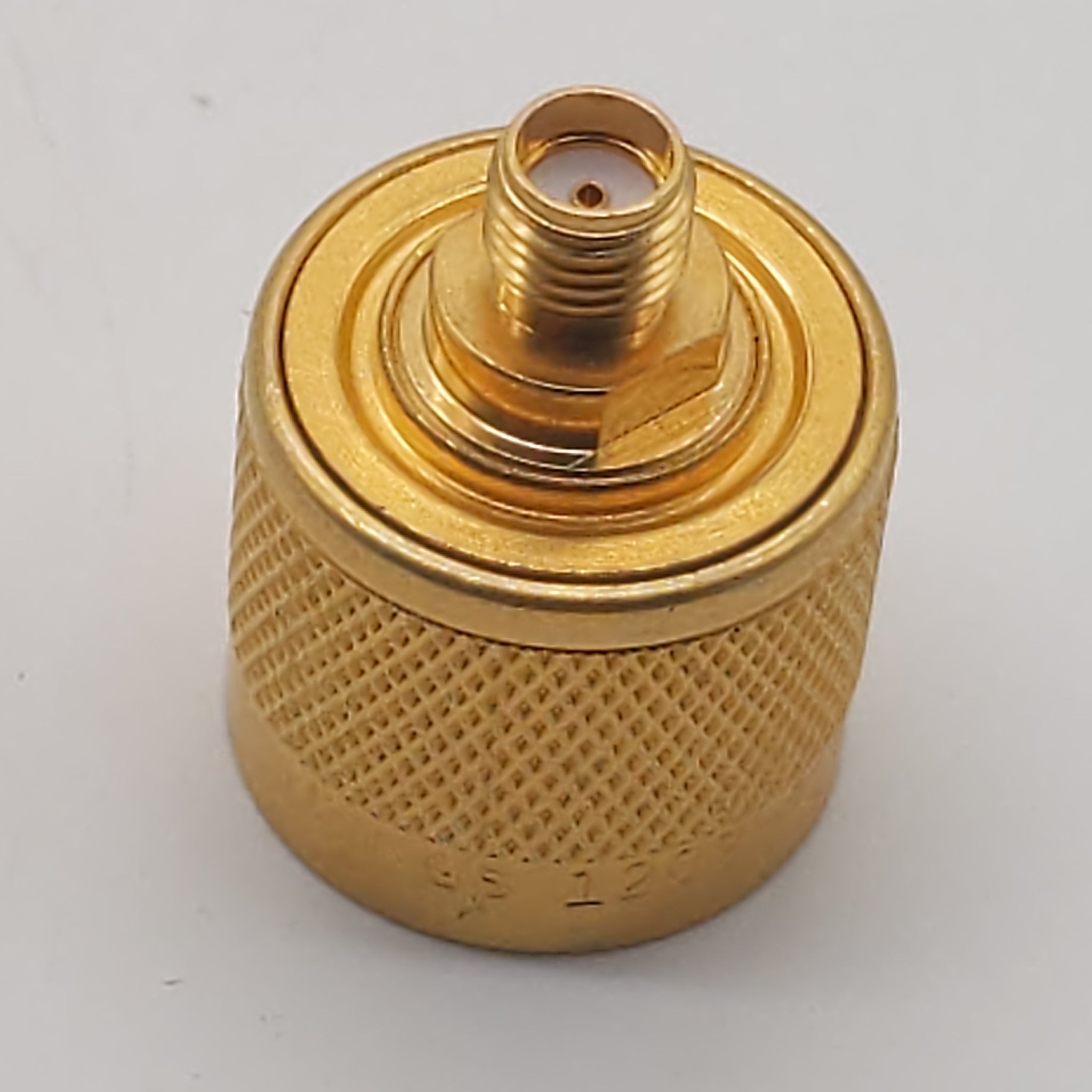 Kings 1209-1-15MA9 Gold Adapter, SMA-Female To N-Male, New Old Stock