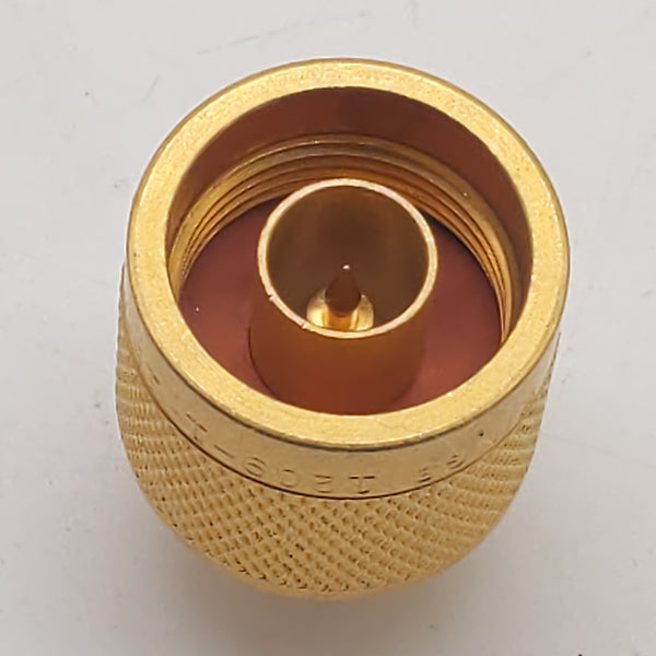 Kings 1209-1-15MA9 Gold Adapter, SMA-Female To N-Male, New Old Stock