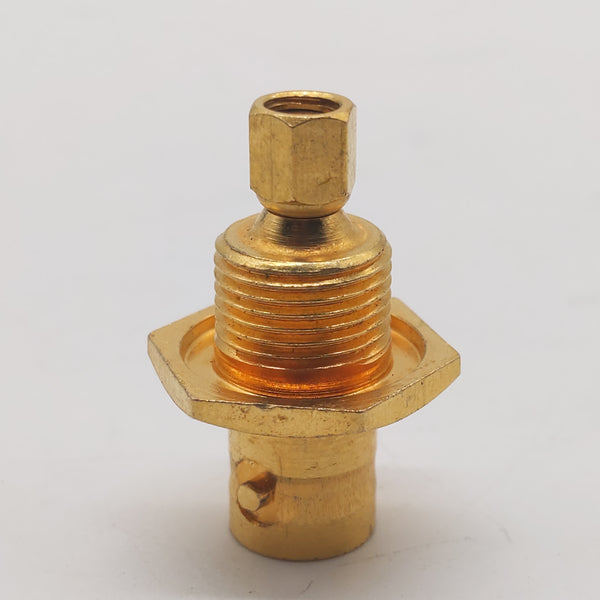 Sealectro 50-077-6801 Gold BNC-F To SMC-F Adapter, Panel Mount