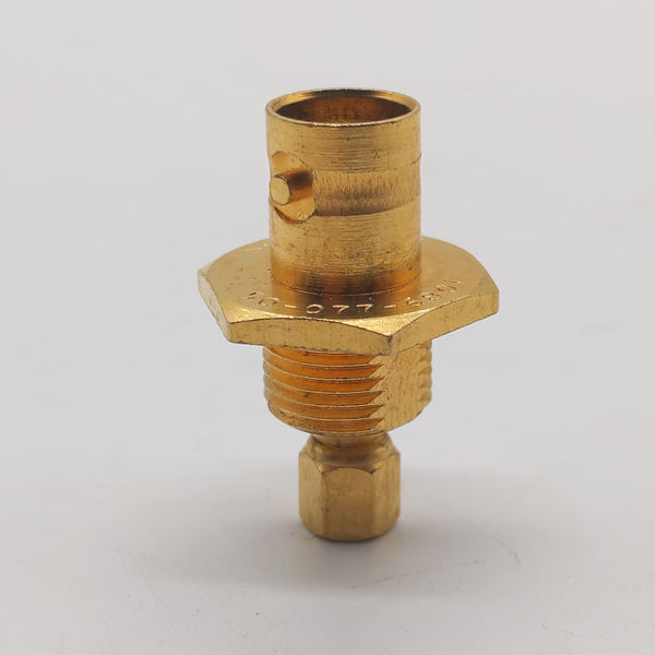 Sealectro 50-077-6801 Gold BNC-F To SMC-F Adapter, Panel Mount