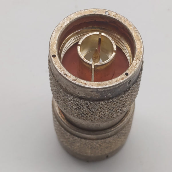 USA Silver N Male To N Male Barrel Connector, UG-57B/U, Lot of 4