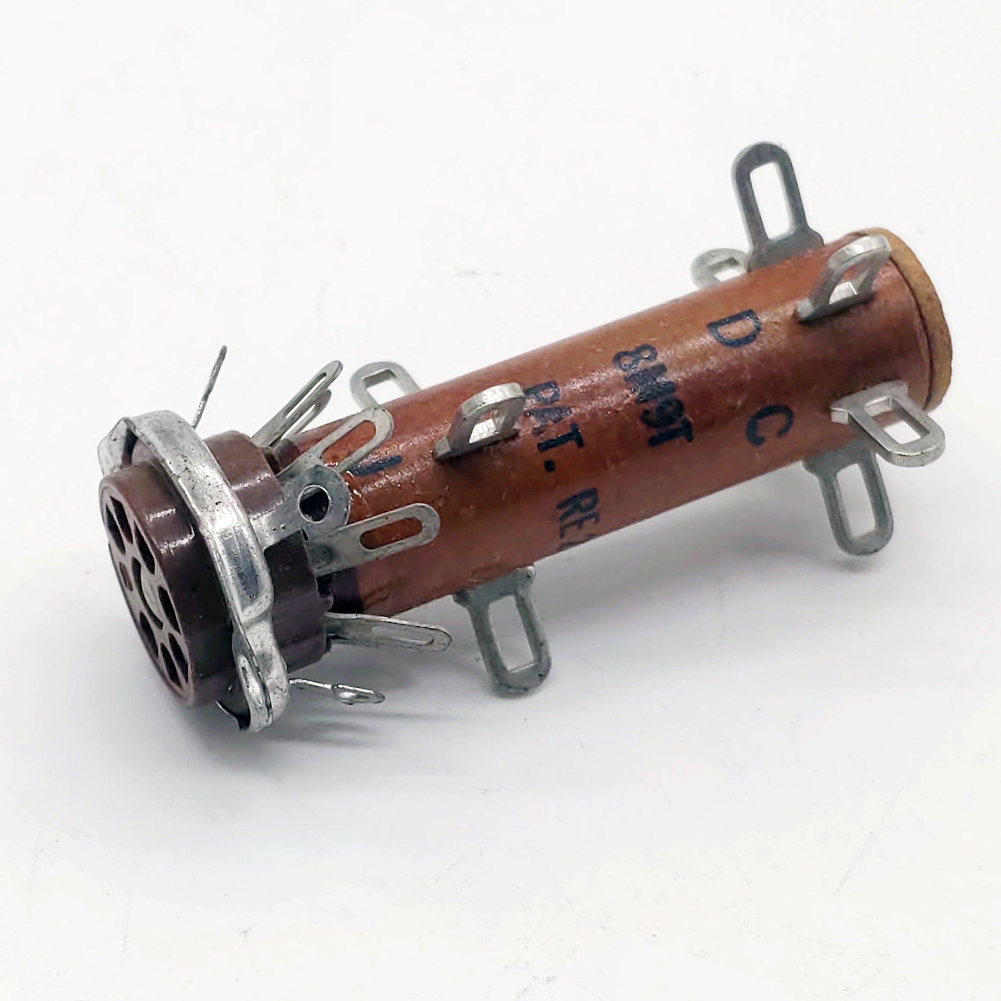 Vector Turret Tube Socket, 8M9T, NOS, 7 Pins