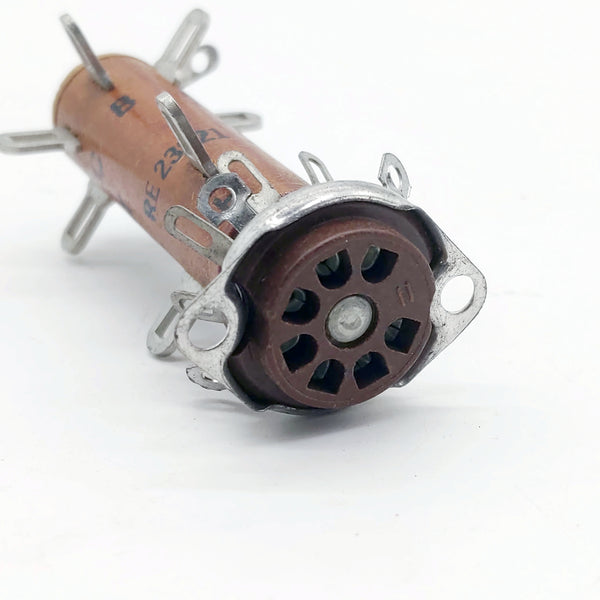 Vector Turret Tube Socket, 8M9T, NOS, 7 Pins