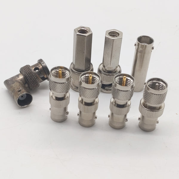 BNC Adapters, Lot of 10, See Listing For Description