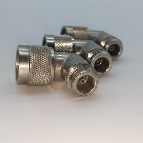 N-Male To N-Female Right Angle RF Adapter, Lot Of 3