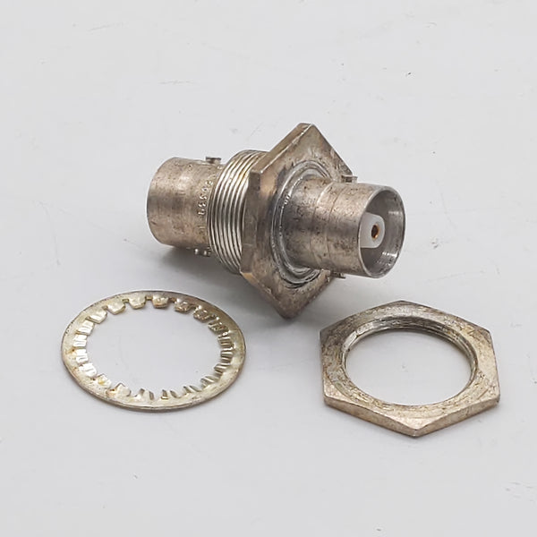 Type C Female To Type C Female Bulkhead, Silver, Mil-Spec