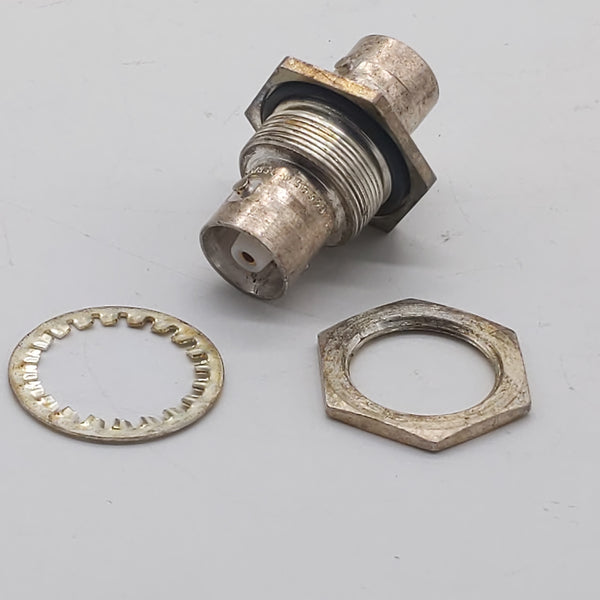 Type C Female To Type C Female Bulkhead, Silver, Mil-Spec