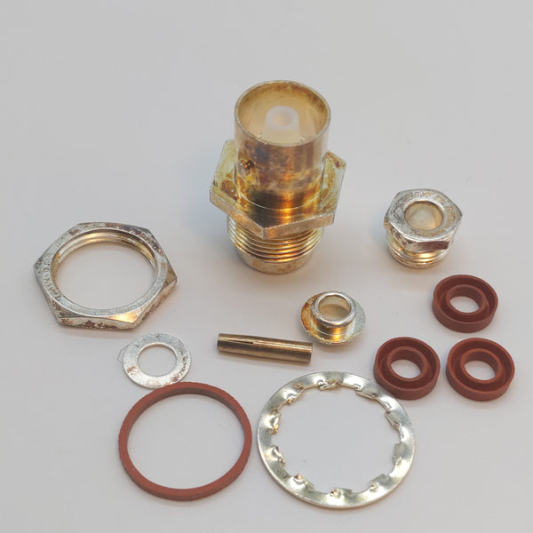 Kings 91836 UG-704A/U USA-Made Type C Female RF Bulkhead Connector