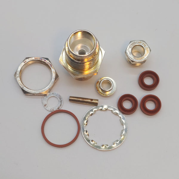 Kings 91836 UG-704A/U USA-Made Type C Female RF Bulkhead Connector