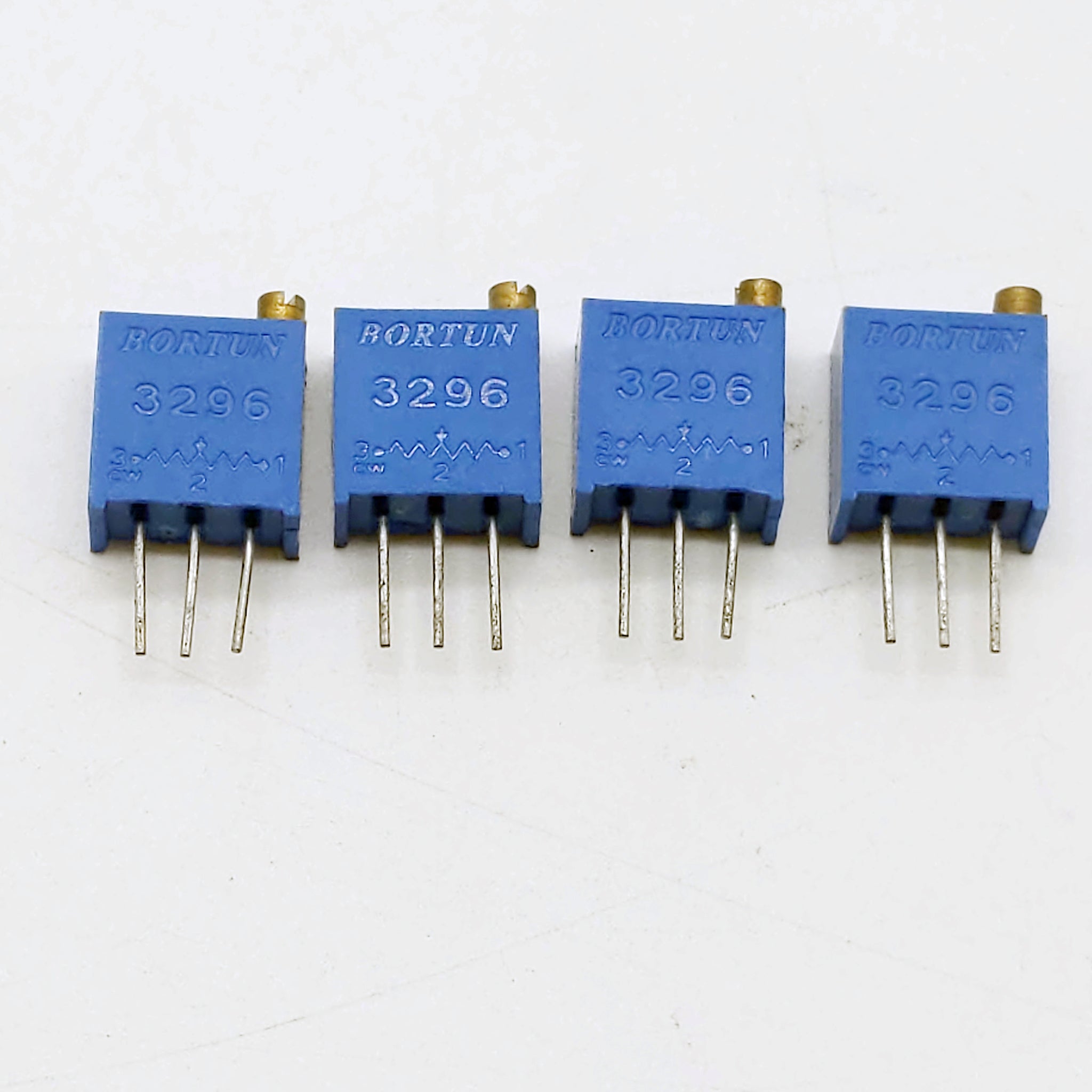10K Ohm, 3296 Series,  .5W, 25 Turn, Trip Pot, Lot of 4