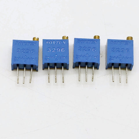 10K Ohm, 3296 Series,  .5W, 25 Turn, Trip Pot, Lot of 4