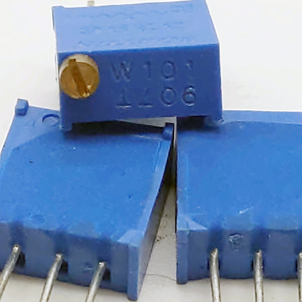 10K Ohm, 3296 Series,  .5W, 25 Turn, Trip Pot, Lot of 4