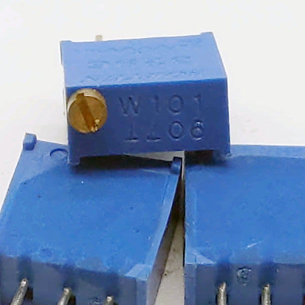 10K Ohm, 3296 Series,  .5W, 25 Turn, Trip Pot, Lot of 4