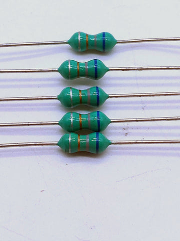 6.8 uH Inductor/Choke, Lot of 5