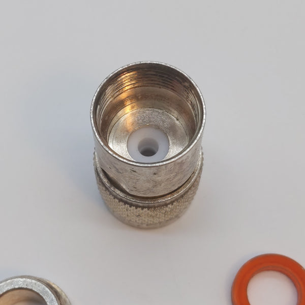 RFN-1002-1SI Type N Male Silver Cable End For LMR-400, RG-8 Coax, USA Made