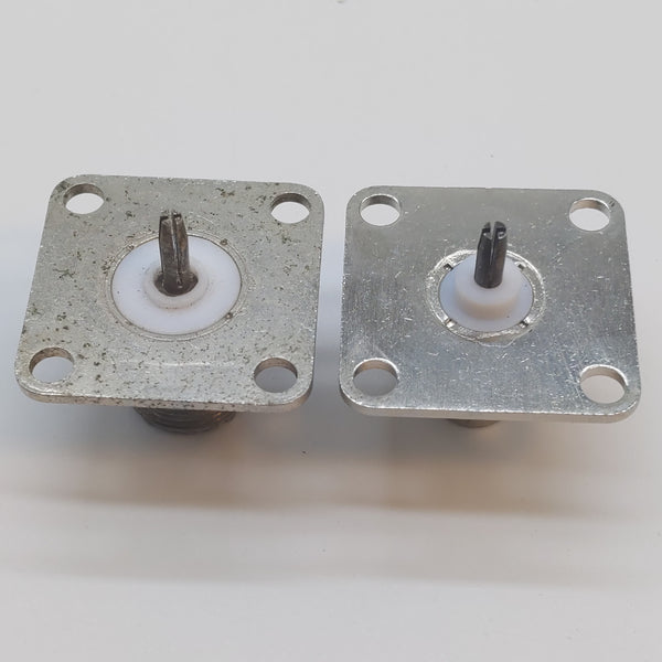 Bird Meter Side Coax Connectors, 1 BNC, 1 SO-239, (Two Total)