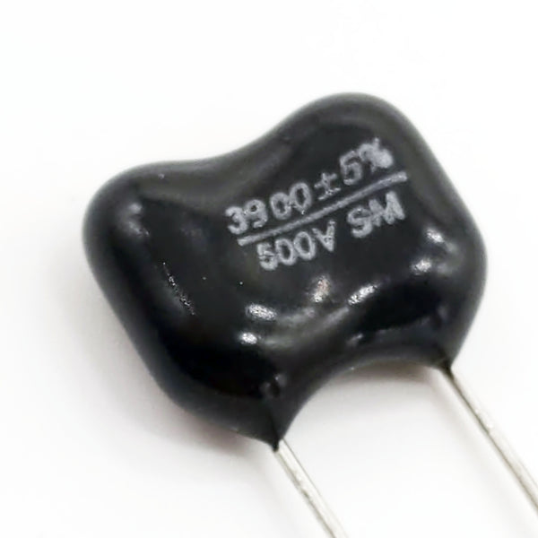 3900pf, 500V, Dipped Silver Mica 5% Capacitor, Radial, CD19FD392J03F