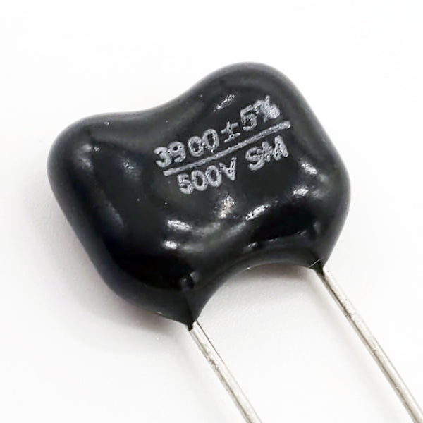 3900pf, 500V, Dipped Silver Mica 5% Capacitor, Radial, CD19FD392J03F