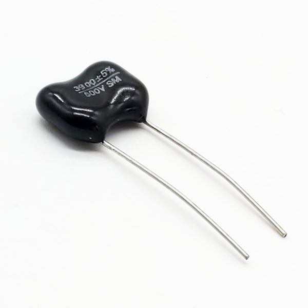 3900pf, 500V, Dipped Silver Mica 5% Capacitor, Radial, CD19FD392J03F