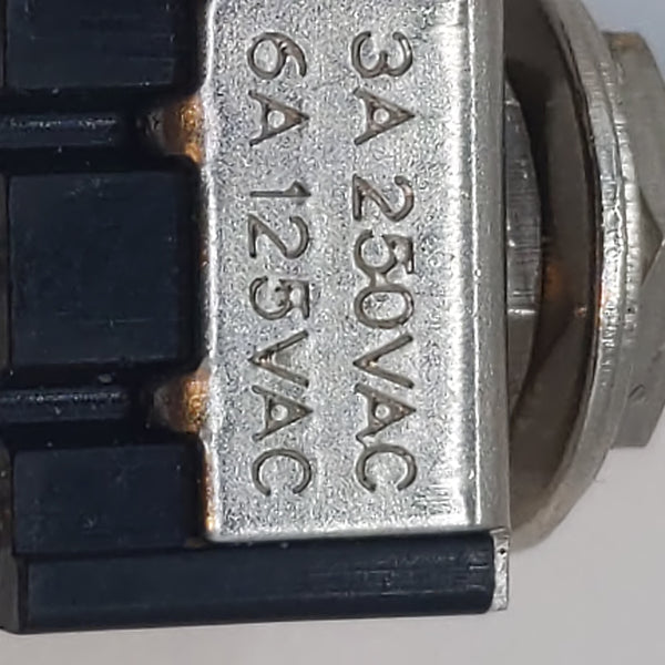 Mini Toggle Switch, 5A, 125VAC, SPDT, Open Box
