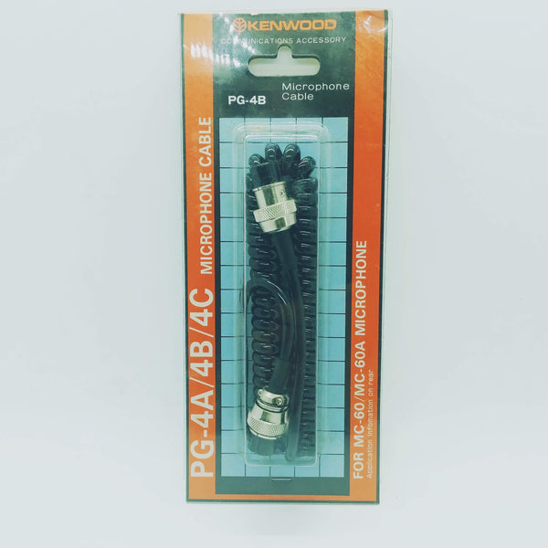 Kenwood PG-4B Mic Cable For MC-60A Mics