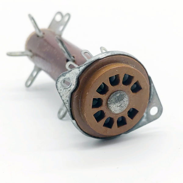 Cinch 9 Pin Turret Tube Socket, NOS