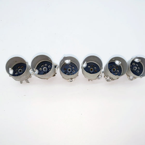 Used Vacuum Tube Socket, Qty: 17, See Photos