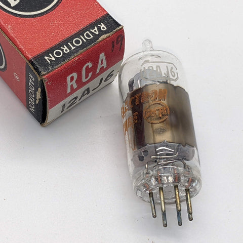 RCA 12AJ6 NOS 1963 Tube,  Hickok Tested Good (3 Tests)