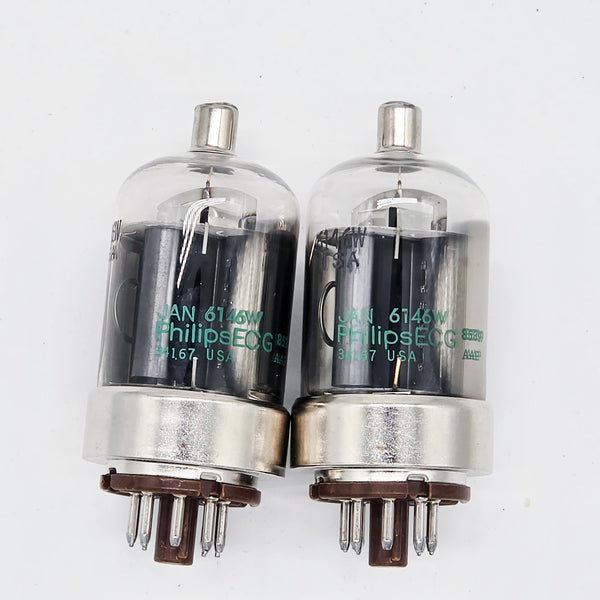 6146W JAN Phillips ECG Vacuum Tube (aka 7212), MATCHED PAIR,  Hickok Tested
