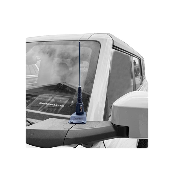 NMO Antenna Mount Bracket for 2021-Up Ford Bronco, Either Side Mirror Bolt-On (AM-BR01B) OPEK