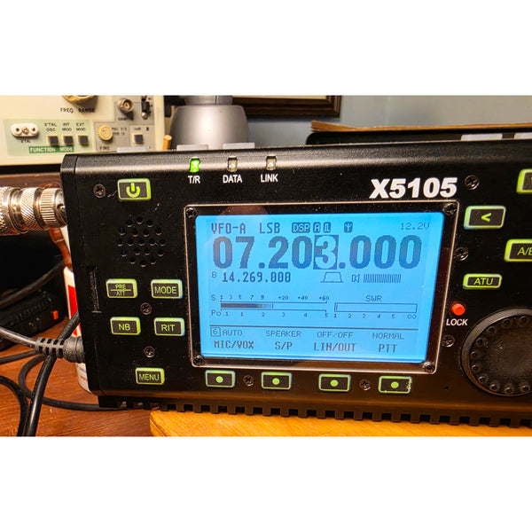 Xiegu X5105 HF/6M Transceiver, Rechargable, Internal Mic, VIDEO