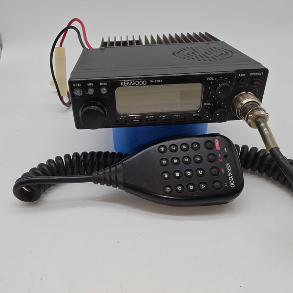 Kenwood TM-231A 2M Mobile Transceiver, With Mic, Good, VIDEO