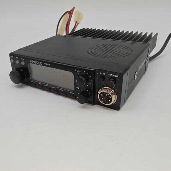 Kenwood TM-231A 2M Mobile Transceiver, With Mic, Good, VIDEO