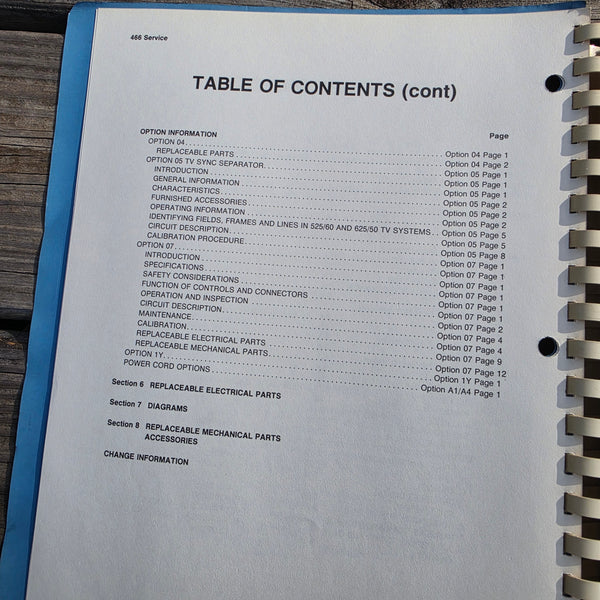 Tektronix 466 Oscilloscope Service Manual, For SN B200000 And Up