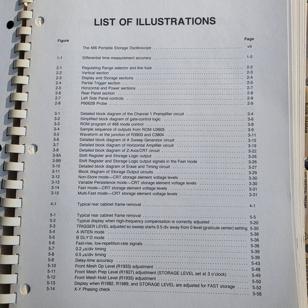 Tektronix 466 Oscilloscope Service Manual, For SN B200000 And Up