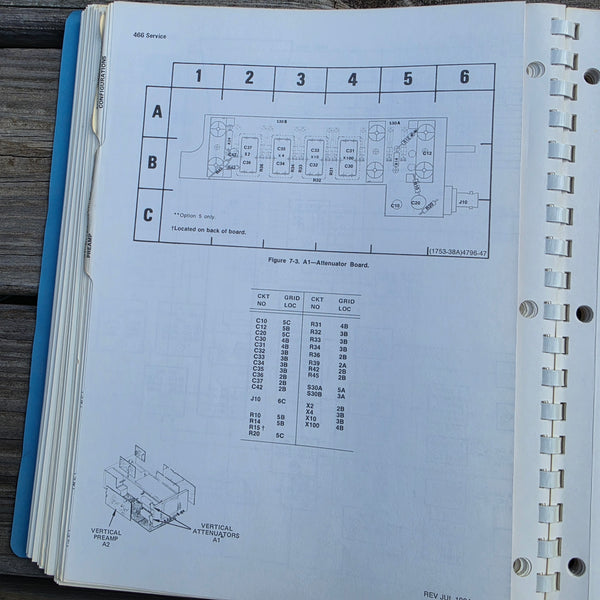 Tektronix 466 Oscilloscope Service Manual, For SN B200000 And Up
