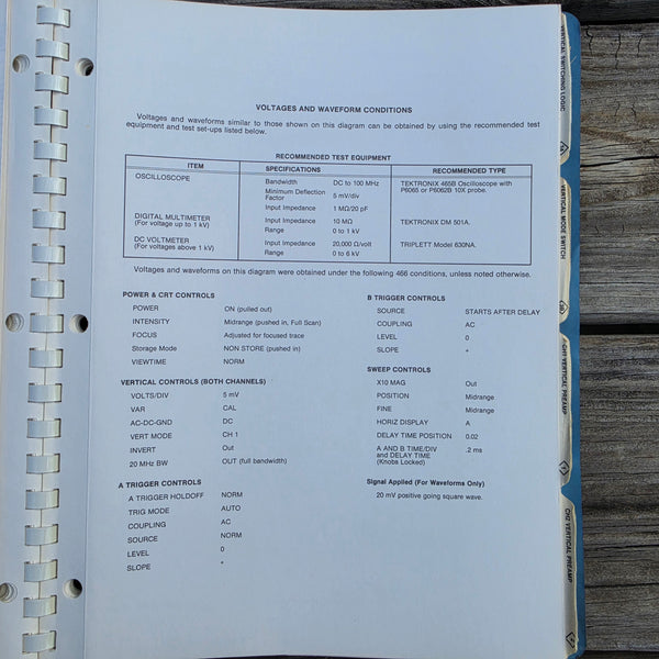 Tektronix 466 Oscilloscope Service Manual, For SN B200000 And Up